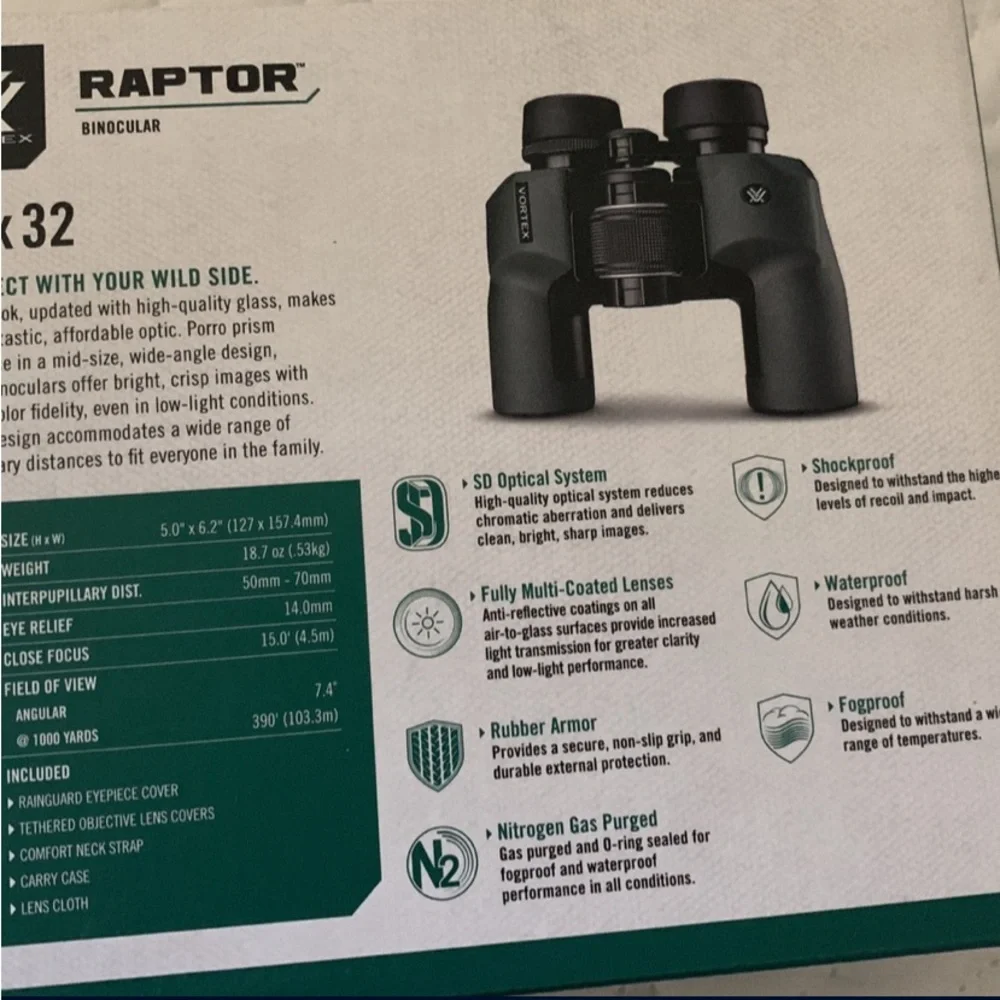 Vortex binoculars raptor